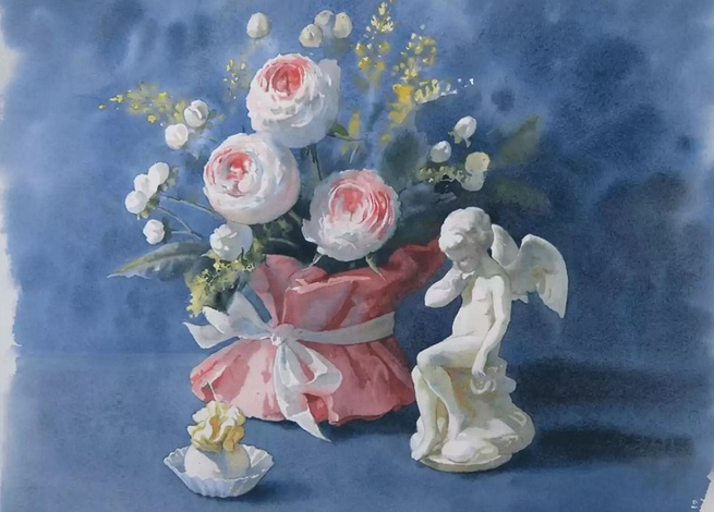 [Елена Базанова] [lectoroom] Десерт для Амура. Натюрморт акварельными лессировками (2025)