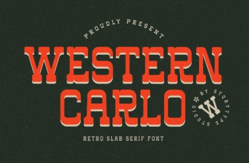 [Creativefabrica] Western Carlo Font (2022)