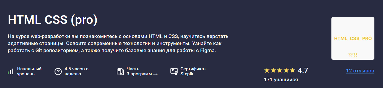 [Stepik] HTML CSS (pro) (2024)
