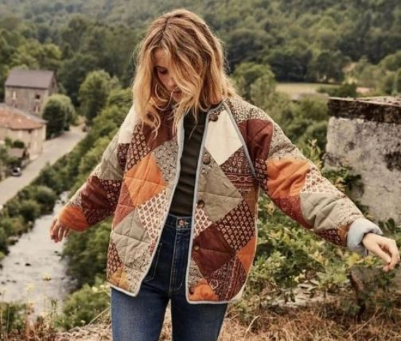 [Ольга Байгулова] [baigulovaolia] [Шитье] Лоскутная курточка/ватник (2025)