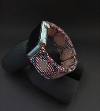 [Ольга Мошенец] [Бисер] Браслет для часов (2024)