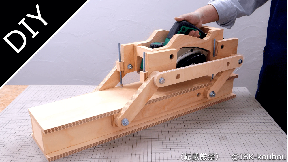 [JSK-koubou] План направляющих для электрического рубанка по дереву из фанеры своими руками (часть 2