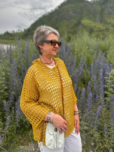 [Наташа Моисеенко] Туника-сетка крючком (2024)