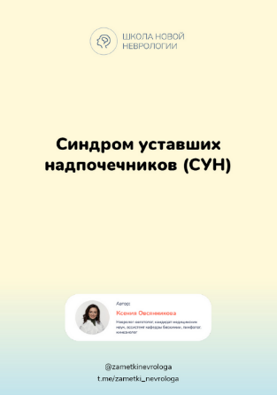 [Ксения Овсянникова] Методичка "Синдром уставших надпочечников (СУН)" (2023)