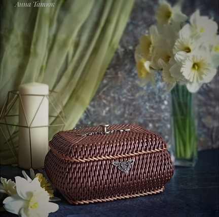 [Анна Татюк] [Бумажная лоза] МК "Шкатулочка-ларец" (2023)