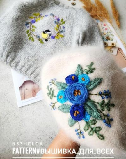 [Ольга Проноза] [Вышивка_для_всех_33helgа] Вышивка по вязаному полотну (2023)