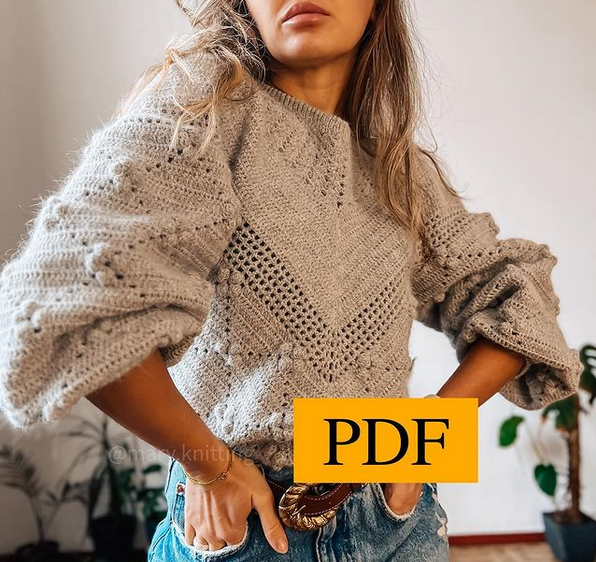 [Мария Семёнова] [mary.knitting] Джемпер объемный (2022)