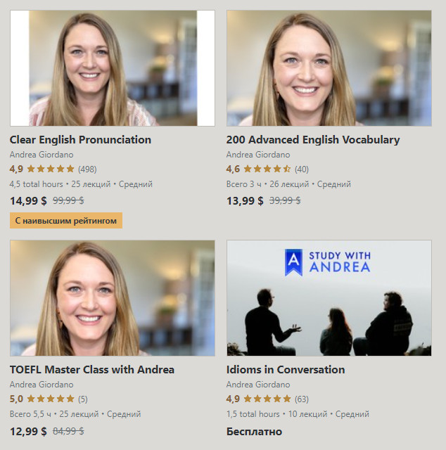 [Udemy] Andrea Giordano - Speak English Clearly (3 courses) (2022)