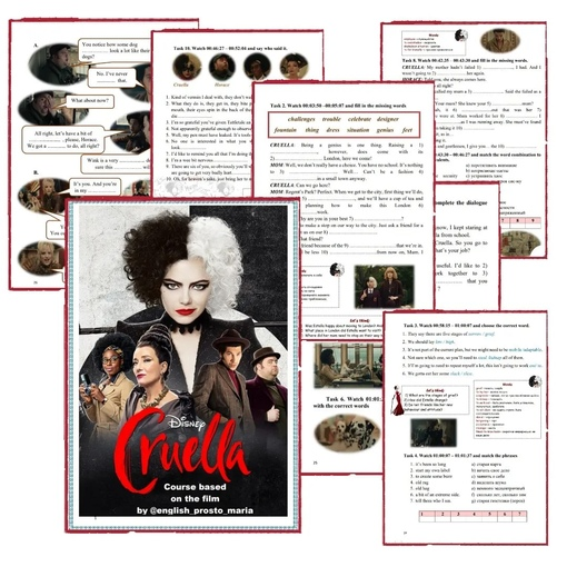 [English_prosto_maria] Workbook по фильму «Cruella» (2022)