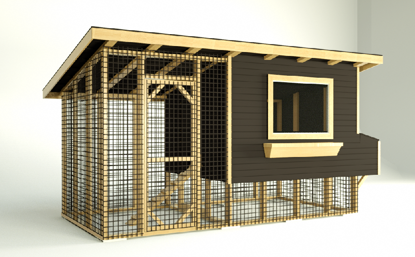 [Виктор Шушкевич] Проект утеплённого курятника на 15-25 кур (2024)