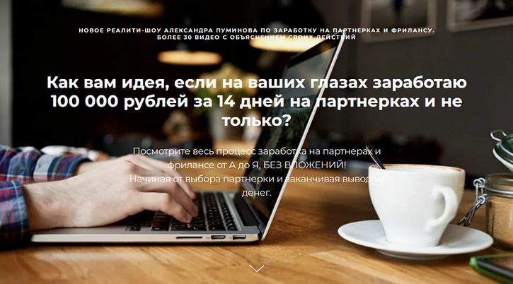 [Александр Пуминов] Реалити-шоу 2.0 по заработку на партнерках и фрилансе. Тариф Стандарт (2025)