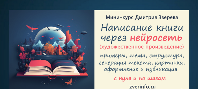 [Дмитрий Зверев] Написание книги через нейросеть (2024)