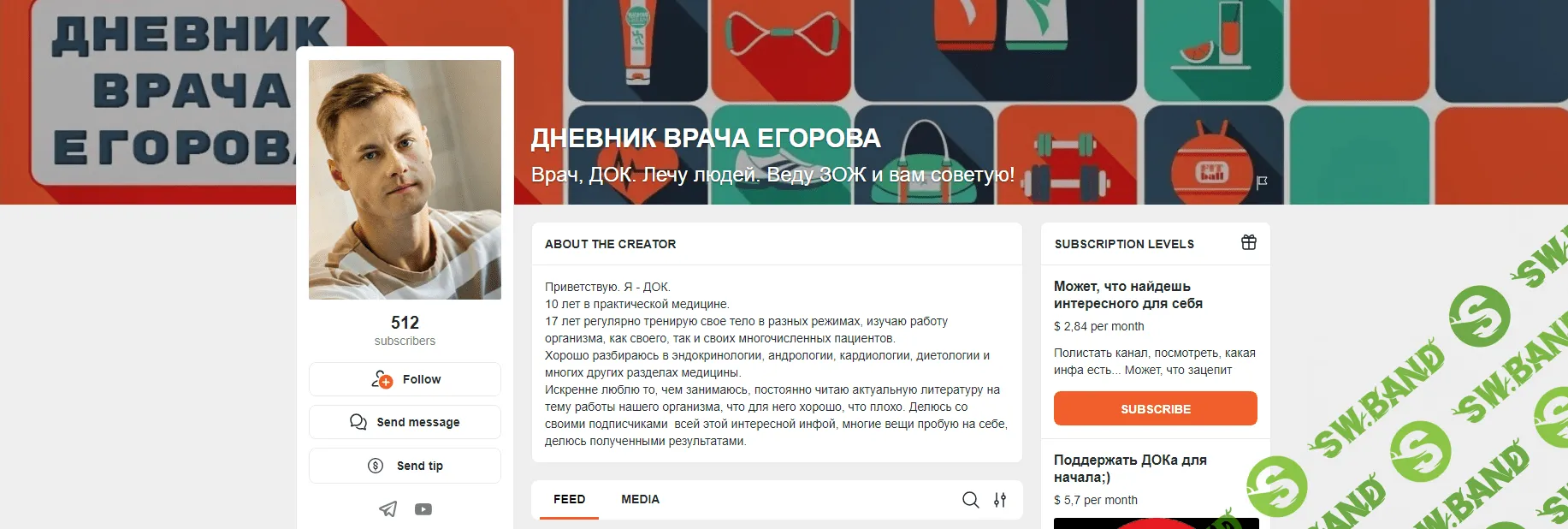 [Андрей Егоров] Дневник врача Егорова. Контент на Boosty (2024)