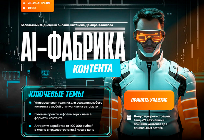 Дамир Халилов - AI-фабрика контента. Тариф VIP (2025)