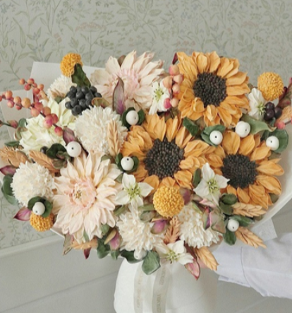 [Мирослава Садовая] [Zefir.mira] Осенний букет из зефирных цветов (2024)