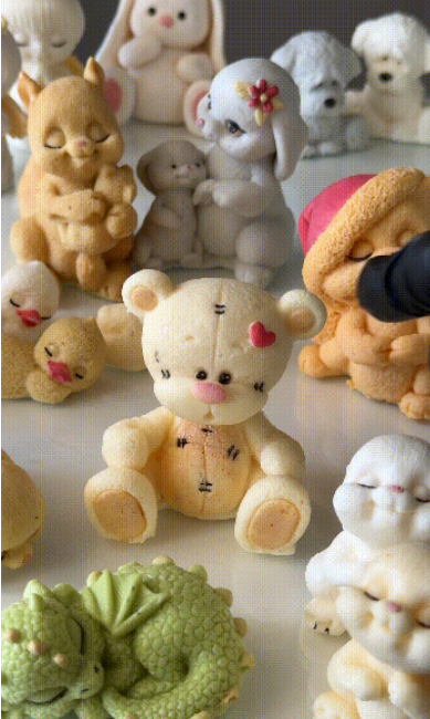 [Ольга Сикова] Фигурки и декор из Птичьего молока, как альтернативная замена шоколаду (2024)