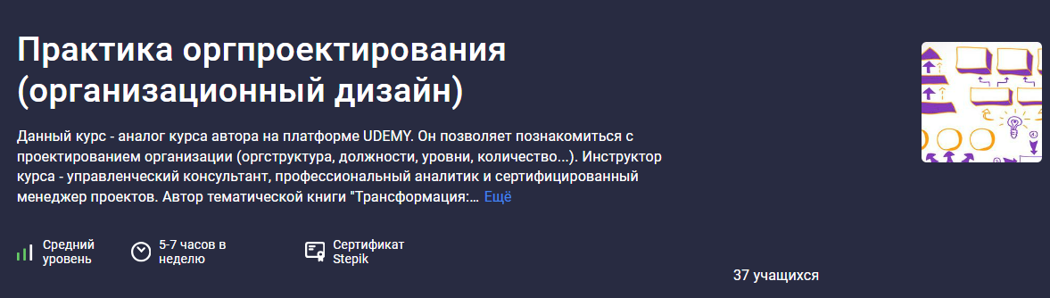 [Никита Сергеев] [Stepik] Практика оргпроектирования (организационный дизайн) (2024)
