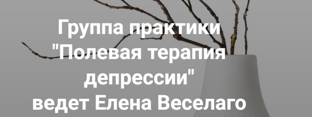 [Елена Веселаго] [Институт Открытого поля] Группа практики «Полевая терапия депрессии» (2025)