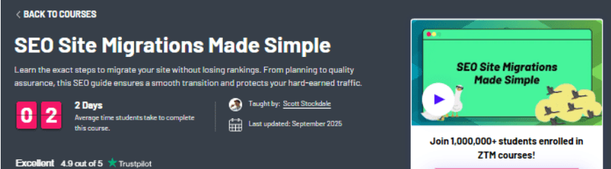 [zerotomastery] Как правильно перенести сайт и сохранить позиции в поиске