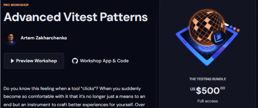 [Artem Zakharchenko] Продвинутые паттерны тестирования с Vitest