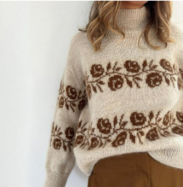 [Le Knit, Lene Holme Samsøe] Женский свитер оверсайз вязаный спицами сверху Rosie Sweater (2025)